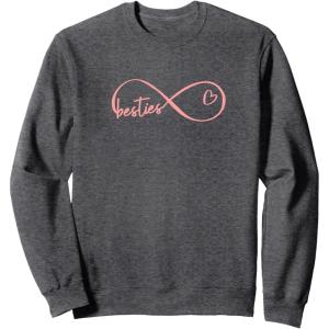 image:imageInfinity Besties Gifts Bestfriend Gifts Sisterhood Gift SweatshirtDark Heather Grey