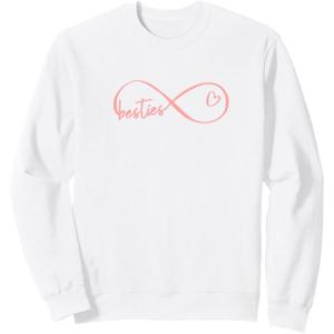 image:imageInfinity Besties Gifts Bestfriend Gifts Sisterhood Gift SweatshirtWhite