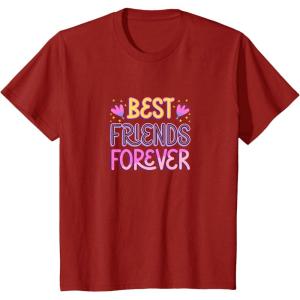 image:imageKids Best Friends Forever Gift Bestfriend Gifts Sisterhood Gift TShirtCranberry Red