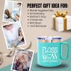 image:imageBrooke amp Jess Designs Floss Boss 24 oz Insulated Water Bottle Dental Assistant Hygienist Appreciation Gifts for Dentists WomenFloss Boss Teal 14 oz