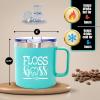 image:imageBrooke amp Jess Designs Floss Boss 24 oz Insulated Water Bottle Dental Assistant Hygienist Appreciation Gifts for Dentists WomenFloss Boss Teal 14 oz