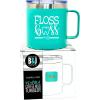 image:imageBrooke amp Jess Designs Floss Boss 24 oz Insulated Water Bottle Dental Assistant Hygienist Appreciation Gifts for Dentists WomenFloss Boss Teal 14 oz