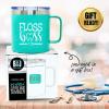 image:imageBrooke amp Jess Designs Floss Boss 24 oz Insulated Water Bottle Dental Assistant Hygienist Appreciation Gifts for Dentists WomenFloss Boss Teal 14 oz
