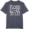 image:imageFloss Boss Dentist Dental Hygienist amp Assistant Gift TShirtHeather Blue