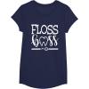image:imageFloss Boss Dentist Dental Hygienist amp Assistant Gift TShirtNavy Blue