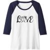 image:imageLove  Dental Specialist Dental Gifts Raglan Baseball TeeNavy BlueWhite