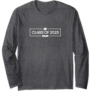 image:imageClass of 2023 Graduation Gift Class Of 2023 Long Sleeve TShirtDark Heather Grey