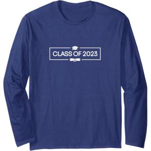 image:imageClass of 2023 Graduation Gift Class Of 2023 Long Sleeve TShirtNavy Blue