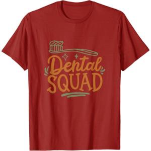image:imageDental Squad  Dental Specialist Dental Gifts TShirtCranberry Red