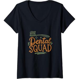 image:imageDental Squad  Dental Specialist Dental Gifts VNeck TShirtBlack
