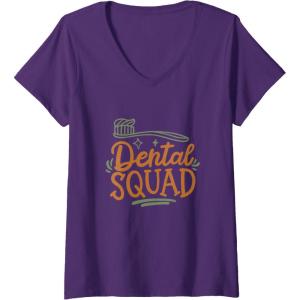 image:imageDental Squad  Dental Specialist Dental Gifts VNeck TShirtPurple