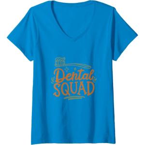 image:imageDental Squad  Dental Specialist Dental Gifts VNeck TShirtSapphire Blue
