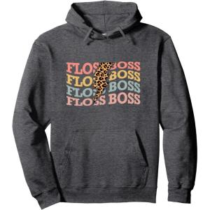 image:imageFloss Boss  Dental Specialist Dental Gifts Pullover HoodieDark Heather Grey