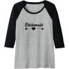 image:imageBridesmaid Bridesmaid Gifts Brides Gift Raglan Baseball TeeBlackAthletic Heather