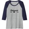 image:imageBridesmaid Bridesmaid Gifts Brides Gift Raglan Baseball TeeNavy BlueAthletic Heather