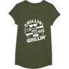 image:imageChillin and Grillin Shirt TShirtOlive Green