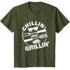 image:imageChillin and Grillin Shirt TShirtOlive Green