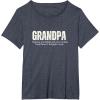 image:imageGrandpa Helping Grandkds Get Into Trouble  Grandpa Gift TShirtHeather Blue