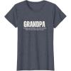 image:imageGrandpa Helping Grandkds Get Into Trouble  Grandpa Gift TShirtHeather Blue