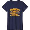 image:imageGrandpa Joke Loading Please Wait  Grandpa Gift TShirtNavy Blue