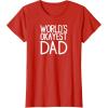 image:imageWorlds Okayest Dad Great gift for Men Dads and Brothers TShirtRed