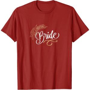 image:imageBride Bridesmaid Gifts Brides Gift TShirtCranberry Red
