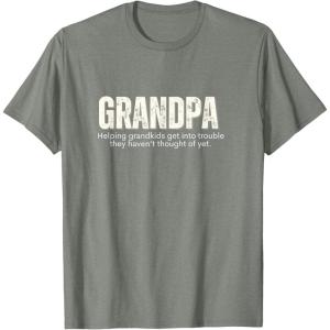 image:imageGrandpa Helping Grandkds Get Into Trouble  Grandpa Gift TShirtOlive Heather