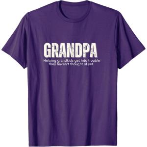 image:imageGrandpa Helping Grandkds Get Into Trouble  Grandpa Gift TShirtPurple