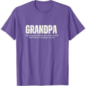 image:imageGrandpa Helping Grandkds Get Into Trouble  Grandpa Gift TShirtPurple Heather