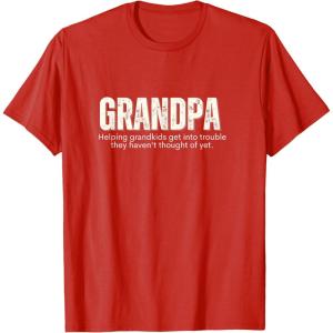 image:imageGrandpa Helping Grandkds Get Into Trouble  Grandpa Gift TShirtRed