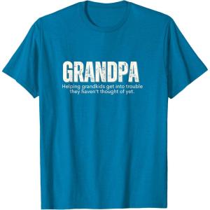 image:imageGrandpa Helping Grandkds Get Into Trouble  Grandpa Gift TShirtSapphire Blue