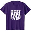 image:imageBest Papa Ever  Great gift for Grandpa Papa Men and More TShirtPurple