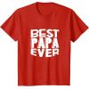 image:imageBest Papa Ever  Great gift for Grandpa Papa Men and More TShirtRed