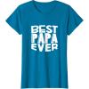 image:imageBest Papa Ever  Great gift for Grandpa Papa Men and More TShirtSapphire Blue