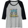 image:imageI am the Cool Grandpa Funny Papa Gift Raglan Baseball TeeBlackAthletic Heather