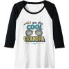 image:imageI am the Cool Grandpa Funny Papa Gift Raglan Baseball TeeBlackWhite