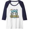 image:imageI am the Cool Grandpa Funny Papa Gift Raglan Baseball TeeNavy BlueWhite