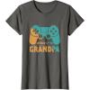 image:imageLeveled Up To Grandpa  Grandpa Gift TShirtAsphalt Grey