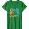 image:imageLeveled Up To Grandpa  Grandpa Gift TShirtKelly Green