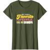 image:imageMy Very Favorite People  Grandpa Gift TShirtOlive Green