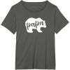 image:imagePapa Bear  Great Gift for Men Dads and Brothers TShirtAsphalt Grey