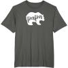 image:imagePapa Bear  Great Gift for Men Dads and Brothers TShirtAsphalt Grey