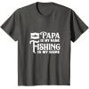 image:imagePapa is My Name Fishing is My Game TShirtAsphalt Grey