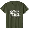 image:imagePapa is My Name Fishing is My Game TShirtOlive Green