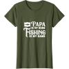 image:imagePapa is My Name Fishing is My Game TShirtOlive Green