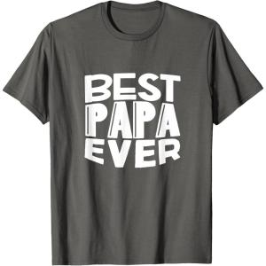 image:imageBest Papa Ever  Great gift for Grandpa Papa Men and More TShirtAsphalt Grey
