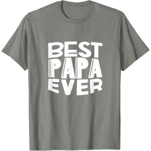 image:imageBest Papa Ever  Great gift for Grandpa Papa Men and More TShirtOlive Heather