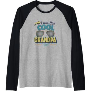 image:imageI am the Cool Grandpa Funny Papa Gift Raglan Baseball TeeBlackAthletic Heather