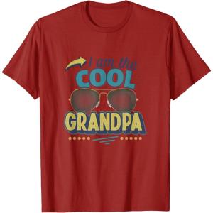 image:imageI am the Cool Grandpa Funny Papa Gift TShirtCranberry Red