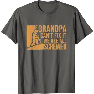 image:imageIf Grandpa Cant Fix It  Grandpa Gift TShirtAsphalt Grey